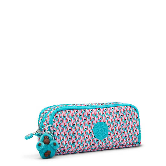 Kipling Gitroy Printed Pencil Case Çanta Turkuaz | TR 1084YX